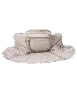 Fashion Fringe Tassel Fanny Pack Waist Bag KL088 GRAY